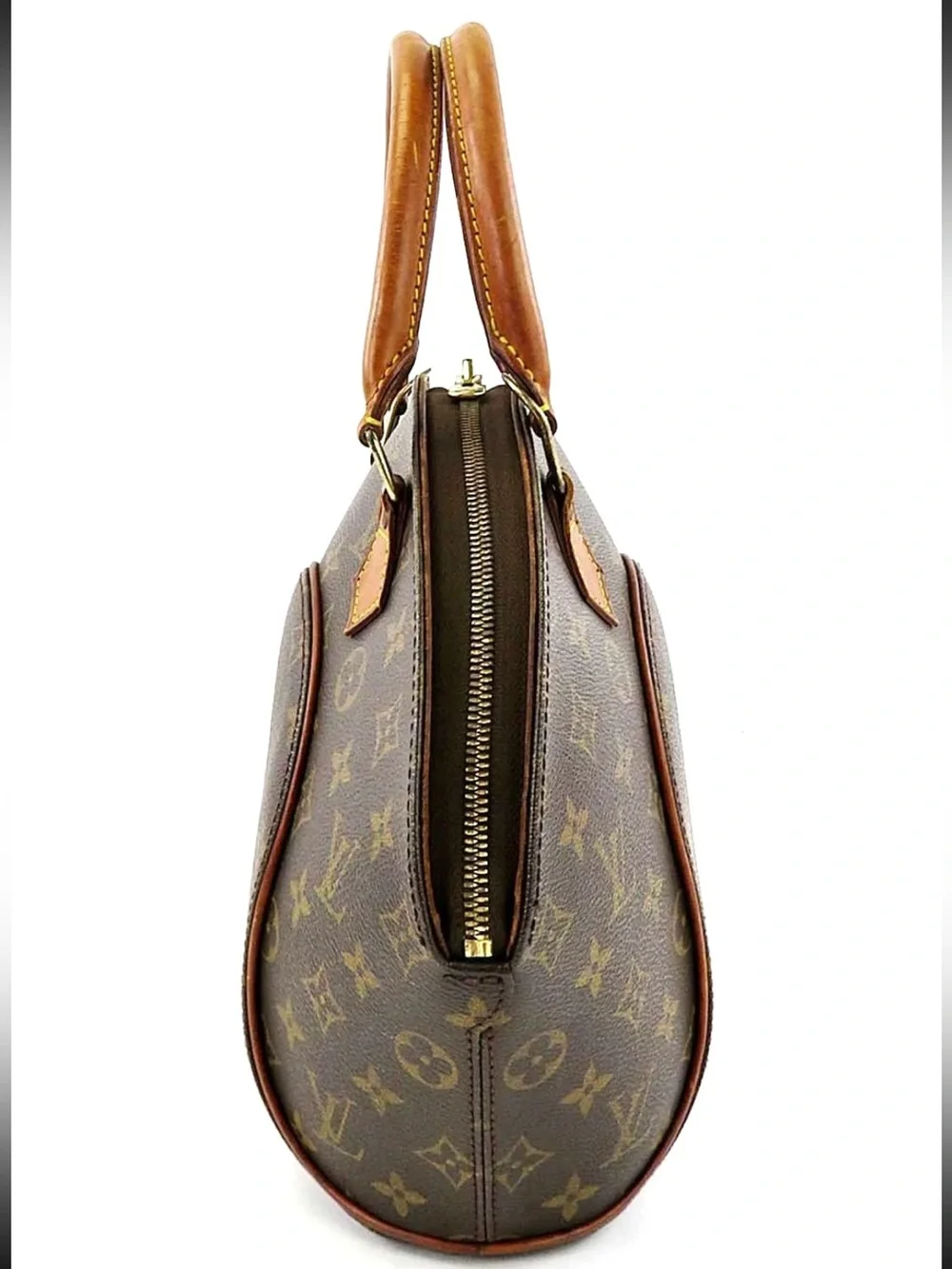 Louis Vuitton Monogram Ellipse Satchel in Brown and Tan